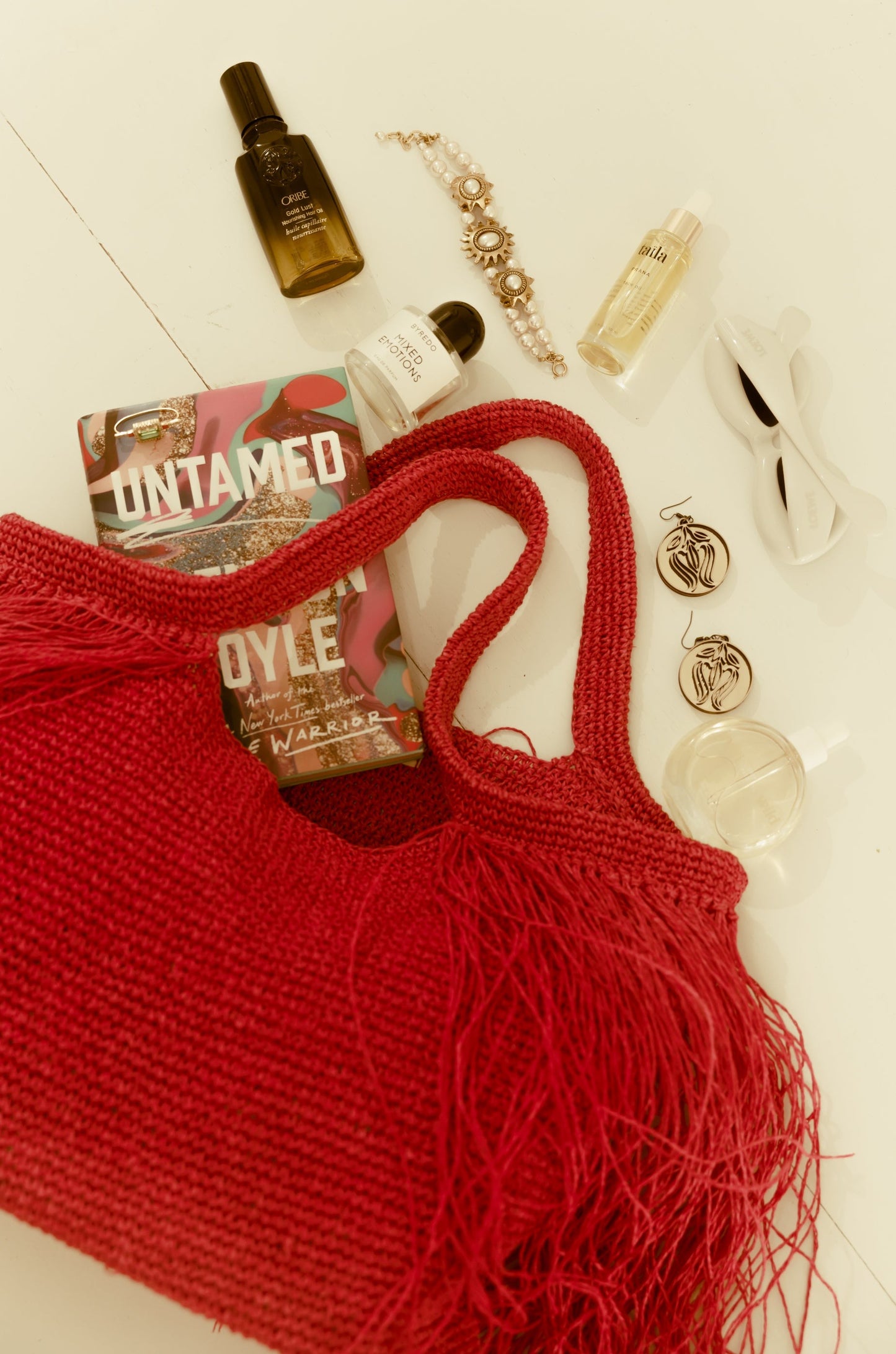 PINK TASSLES TOTE